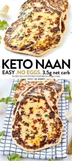 keto naan is an easy no - egg, 3g net carb