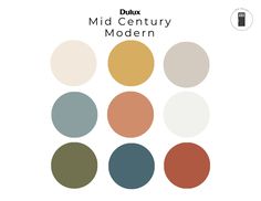 the mid century modern color scheme