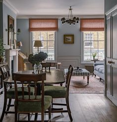 the dining room is clean and ready for us to use