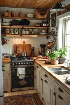 the kitchen is clean and ready to be used as a place for cooking or eating