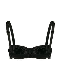 Dolce & Gabbana are known for Sicilian glamour, iconic prints and fashion for the whole family. This black balconette bra is crafted from a silk blend and features adjustable shoulder straps, a sweetheart neckline and an adjustable fit. Underwear and lingerie must be tried on over your own garments.Composition: Outer: Spandex/Elastane 6%, Silk 94%Lining: Polyester 66%, Polyurethane 34%Product care: hand washProduct code: O1A14TFUAD8Colour: N0000 Balcony Bra, Balconette Bra, Lace Insert, Black Bra, Western Outfits, Bra Sizes, Sweetheart Neckline, Lace Detail, Designing Women