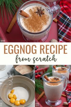 eggnog recipe from scratch with cinnamon and spices