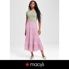 in stock Tiered Maxi Skirt, Then And Now, And Now, Maxi Skirt, Pick Up, In Store, Buy Online, Skirt, Free Shipping