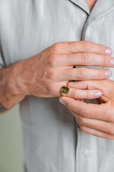 Bloedstone | Mens Tigers Eye Signet Ring, Silver and 14k Gold – Blœdstone Hand Forged Yellow Gold Brass Signet Ring, Hand Forged Yellow Gold Signet Ring In Brass, Adjustable Yellow Gold Brass Signet Ring, Classic Gold Engraved Memorial Ring, Classic Gold Engraved Ring For Memorial, Gold Classic Engraved Ring For Memorial, Heirloom Engraved Signet Ring For Memorial, Heirloom Memorial Engraved Signet Ring, Hand Forged 14k Gold Open Signet Ring