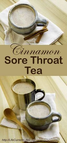 Cinnamon Sore Throat Tea Throat Tea, Sore Throat Tea, Throat Remedies, Sick Remedies, Think Food, Cold Remedies, Frou Frou, Homemade Remedies, Sore Throat