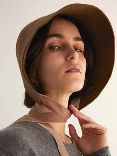 - Wool trapper hat- Self-tie ribbon strapMeasurements- Height: 8.2inComposition - 100% WoolDesigner- Made in Korea- by NUHAT- Style# 300741920 Adjustable Brimmed Bonnet For Fall, Tie Ribbon, Trapper Hat, Trapper Hats, W Concept, Men Shoes Size, Designer Fashion, Accessories Hats, Ribbon