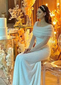 Wedding Dress Glitter, Baju Kahwin, Glitter Wedding Dress, Dress Glitter, Gorgeous Prom Dresses, Engagement Dresses, Gowns Online, Mermaid Wedding, Dream Dress