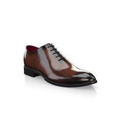 are handcrafted by individual order. Upper material is made by premium leather. Insole and lining materials - leather. Your new shoes will be handcrafted especially for you and delivered for free to your home or office in 1-2 weeks. Included option for free return and remake if the shoes do not fit.Only now all this is available at an exclusive price of $289.00.Proceed with you order now. Brown Patent Leather Dress Shoes With Round Toe, Formal Patent Leather Shoes With Leather Sole, Plain Toe Patent Leather Dress Shoes With Leather Sole, Patent Leather Cap Toe Dress Shoes With Leather Sole, Patent Leather Dress Shoes With Leather Sole, Brown Patent Leather Business Shoes, Semi-formal Patent Leather Shoes With Rubber Sole, Brown Patent Leather Shoes For Semi-formal Occasions, Bridle Leather Oxfords With Almond Toe And Leather Sole