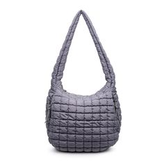 Sol and Selene Revive Hobo 841764109536 View 1 | Grey Exterior Details, Elevate Your Look, Interior Details, In Style, Your Style, Zipper Pocket, Mesh, Exterior, Design