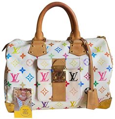 Louis Vuitton Takashi Murakami, Louis Vuttion, Speedy Bag, Louie Vuitton, Purple Handbags, Dream Bags, Honey Color, Louis Vuitton Speedy 30