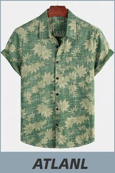 Great for summer vacation, daily leisure, sun beach, travel, rock parties, concert, streetwear, stage performance, dating, urban style, themed parties etc. Summer Shirts Men, Cuban Shirts, Tropical Shirt, Floral Shirts, Shirts Short Sleeve, Flower Shorts, Beach Tropical, Tropical Shirts, Button Down Shirt Mens