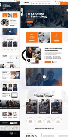 the website design for it technology company