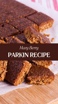 Mary Berry Parkin Recipe Parkin Recipe Uk, Yorkshire Parkin Recipe, British Christmas Food, Mary Berry Recipes, Mary Berry Gingerbread, Ginger Cake Recipe Mary Berry, Mary Berry Treacle Tart, Mary Berry Honeycomb Rocky Road, Mary Berry Chocolate Tray Bake