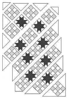 an image of a quilt pattern with stars on it