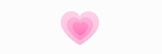 a pink heart on a white background