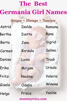 the best german girl names for your baby