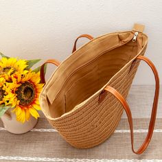 Summer Basket, Everyday Shoulder Bag, Basket Tote, Woven Tote Bag, Straw Bags, Raffia Bag, Summer Bag, Denim Bag, Bag Vintage