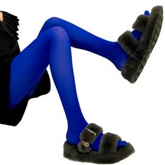 Brand New In Sealed Bags Msrp $35-40 Bold Royal Blue Fashion Statement Stockings Wear To Work Or Out Anywhere These Are Quality Thick Tights And We Sell Other Colors One Size Fits: 88 Pounds To 155 Pounds And Height From 150-178 ( 4”9 To 5”10) Shoe Size Us 4-10 Approximately 6o Denier Hosiery 2 Seams On Behind 1 Seam Front Gusset Medium To High Waist Velvet Y Soft Available In Other Colors In Our Shop Bundle Two For Auto 10% Off Same Or Next Day Shipping Price Firm Tags May Include For Exposure Blue Thigh High Legwear For Winter, Blue Winter Legwear, Fitted Blue Hosiery For Winter, Fitted Blue Winter Hosiery, Blue Stretch Hosiery For Winter, Blue Winter Leggings, Winter Blue Leggings, Blue Thigh High Tight Legwear, Winter Blue Stretch Tights