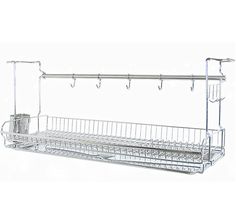 Upgrade your kitchen with this stainless steel dish drying rack!  Easy installation, sturdy construction, and includes screws.  Keeps your dishes organized and your countertops clutter-free. #dishrack #kitchenorganizer #stainlesssteel #kitchendesign #homeorganization #easyinstallation