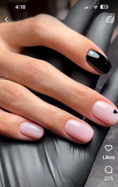 Gelový Lak, Nude Nail, Her Nails, Black Nail