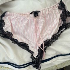 Victoria’s Secret Silky Sleep Short, New Without Tags, These Were Never Worn White Feminine Bottoms For Pajama Party, White Lace Trim Sleep Bottoms, Victoria's Secret White Bottoms For Pajama Party, Victoria's Secret Short Bedtime Bottoms, Summer Bottoms With Lace Trim For Sleepover, Victoria's Secret Summer Bedtime Bottoms, Sleep Shorts, Victoria's Secret Pink, Secret Pink