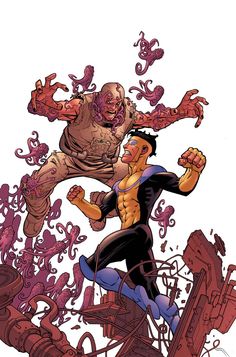 Ryan Ottley Art, Invincible Mark Grayson, Invincible Mark, Invincible Art, Ryan Ottley, Omni Man, Superhero Comic Book