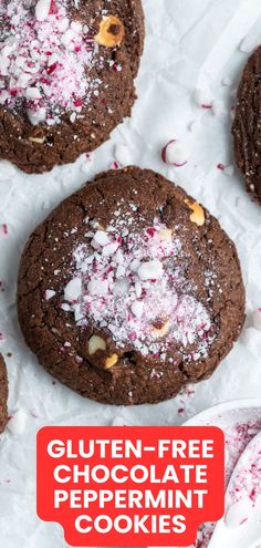 These Gluten-Free Chocolate Peppermint Cookies are simple to prepare, fudgy and so delicious. Combining the classic combination of chocolate and peppermint, they are perfect for your festive baking and for the chocolate lover in your life!