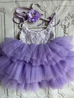 Lavender Flower Girl, Lavender Flower Girl Dress, Tutu Flower Girl Dress, White Lilac, Lavender Flower, Dress Tulle, Wedding 2024, Flower Girl Dress Lace, Tulle Tutu