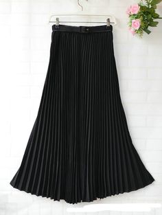 Black Layered Skirt, Accordion Pleats, Women Jogger Pants, Pleated Long Skirt, Maxi Sundress, Elastic Waist Skirt, Dance Skirt, Skirt Maxi, Long Maxi Skirts