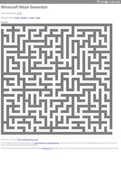 an image of a computer screen with a maze on it