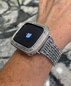 Luxury Silver Apple Watch Band Gift, Luxury Silver Apple Watch Band, Diamond Apple Watch, Gold Apple Watch Band, Bezel Band, Rose Gold Apple Watch, Best Apple Watch, Gold Apple Watch, Gold Apple