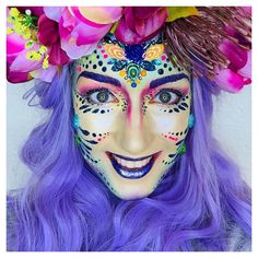 Facepaint, Mardi Gras, Face Paint, Pop Up