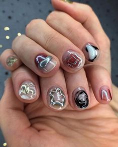 Nirvana Nails, Boy Nails, Men Hands, Hippie Nails, Y2k Nails, Killer Queen