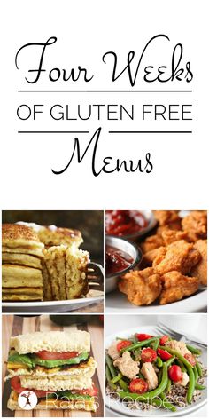 Gluten Free Menu Ideas, Menu Sans Gluten, Ideas For Dinner, Free Meal Plans