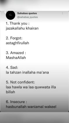 an iphone screen with the text'i thank you jazakalah, khairan