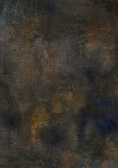 an abstract painting with brown and blue colors