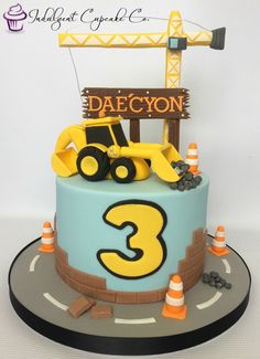 Escavatore Cake, Blippi Excavator Cake, Excavator Birthday Cake, Cake Digger, Builder Cake