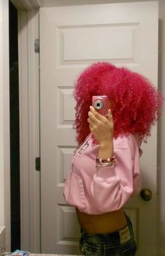 Dyed Hair Inspiration Purple, Hair Dyed Pink, Pink Hair Black Women Natural, Dyed Natural Hair Pink, Pink Hair Outfits, Pink Curly Hair Black Women, Pink Hair Dark Skin, Pink 4c Natural Hair, Short Hair Dyed