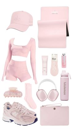 Gymwear Outfits, Pink Pilates, Fitness Wear Outfits, Cute Gym Outfits, Trening Abs, Lazy Day Outfits, Cute Everyday Outfits, Sporty Outfits, Really Cute Outfits