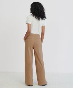 Linen Keaton Pant KhakiWith an elongated fit, the Linen Keaton Pant is an elevated and understated take on classic suiting. Perfectly paired with the Linen Keaton Blazer and a simple cami or tee.58% linen, 21% cotton, 18% nylon, 3% spandex. Made in China. Flat front trouser with 31” inseam. | Jenni Kayne Women's Linen Keaton Pant Size 14 Jenni Kayne, Linen Women, Color Khaki, Get Dressed, Made In China, Size 12, Size 2, Size 4, Trousers