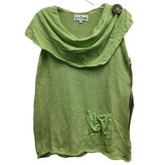 Neon Buddha Womens Tunic Top Small Green Knit Lagenlook Shawl Collar Sleeveless Brand: Neon Buddha Department: Womens Size: Small Color: Green Type: Top Style: Tunic Sleeve Length: Sleeveless Neckline: Shawl Collar Pattern: Solid Material: 100% Cotton Closure: Pullover Features: Lightweight, Breathable, Lagenlook, Knit, Casual, Travel, Relaxed Fit, Comfy, Vacation Condition: New With Tags Measurements: Pit To Pit: 19 In Length: 28 In We Want You To Have A Positive Experience. Please Examine The Spring Green Knit Vest, Green Sleeveless Knit Vest, Green Knit Sleeveless Vest, Green Tank Sweater Vest Casual, Stretch Green Sweater Vest For Summer, Green Tank Sweater Vest Casual Style, Green Stretch Sleeveless Knit Top, Green Sleeveless Stretch Knit Top, Casual Green Tank Knit Top