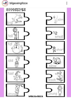 an english worksheet with pictures and words to help children learn how to read