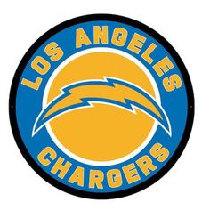 the los angeles chargers logo on a white background