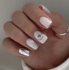 Discover 16 simple Christmas nails for 2024-2025, featuring elegant designs for short, long, almond, oval, and square nail shapes. These festive looks combine classic red, green, and white accents to create stunning winter styles. Whether you prefer cute, classy, or fun nail art, these ideas work with natural nails, gel nails, and acrylic nails. Nails Ideas New Years, Easy Winter Nail Designs, Beige Nail Designs, Simple Christmas Nails, Beige Nail, Beige Nails Design, Winter Designs, Long Almond, Square Nail