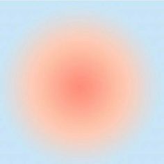 an orange and pink circle on a blue background