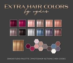 the extra hair colors are available for all types of hair styles and color choices, including red