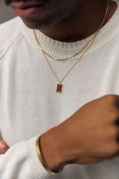 Layer this essential textured chain with the JP X KR VERTICAL JADE PLATE NECKLACE for a statement, or the JP CABLE LINK CHAIN for an everyday minimal stack. Man Necklace Aesthetic, Men’s Jewelry, Mens Jewelry Aesthetic, Gold Jewellery For Men, Meaningful Stone, Mens Chains, Mens Vintage Jewelry, Gold Necklace For Men, Man Jewelry