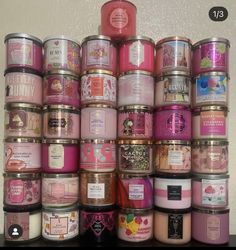 Bath And Body Work Collection, Bath And Body Works Candles Collection, Bath And Body Works Candles Reuse, Bath And Body Works Candles Aesthetic, Bath And Body Works Perfume Aesthetic, Bath And Body Works Aesthetic, Bath And Body Works Collection, Sented Candles, 2000s Design