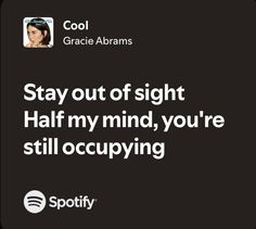 cool - gracie abrams Cool Gracie Abrams Lyrics, Gracie Abrams Lyrics, Quick Saves