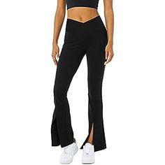 Amazon.com: TSLA Women's 29/31 Inches Yoga & Dress Pants, Office Business Casual Work Slacks, Stretch Straight Leg Pants with 4 Pockets, Slacks Petite Olive, X-Small : Clothing, Shoes & Jewelry Running Trousers, Dance Pants, Solid Color Pants, Flare Leg Pants, Type Of Pants, Slim Pants